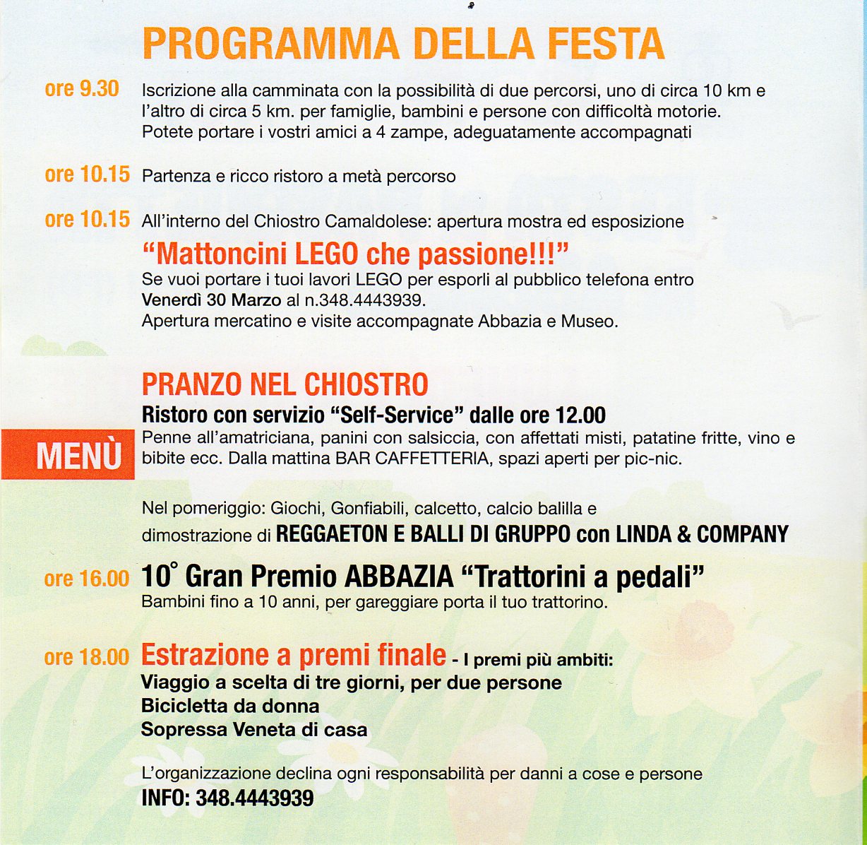 28a FESTA DI PASQUETTA IN ABBAZIA