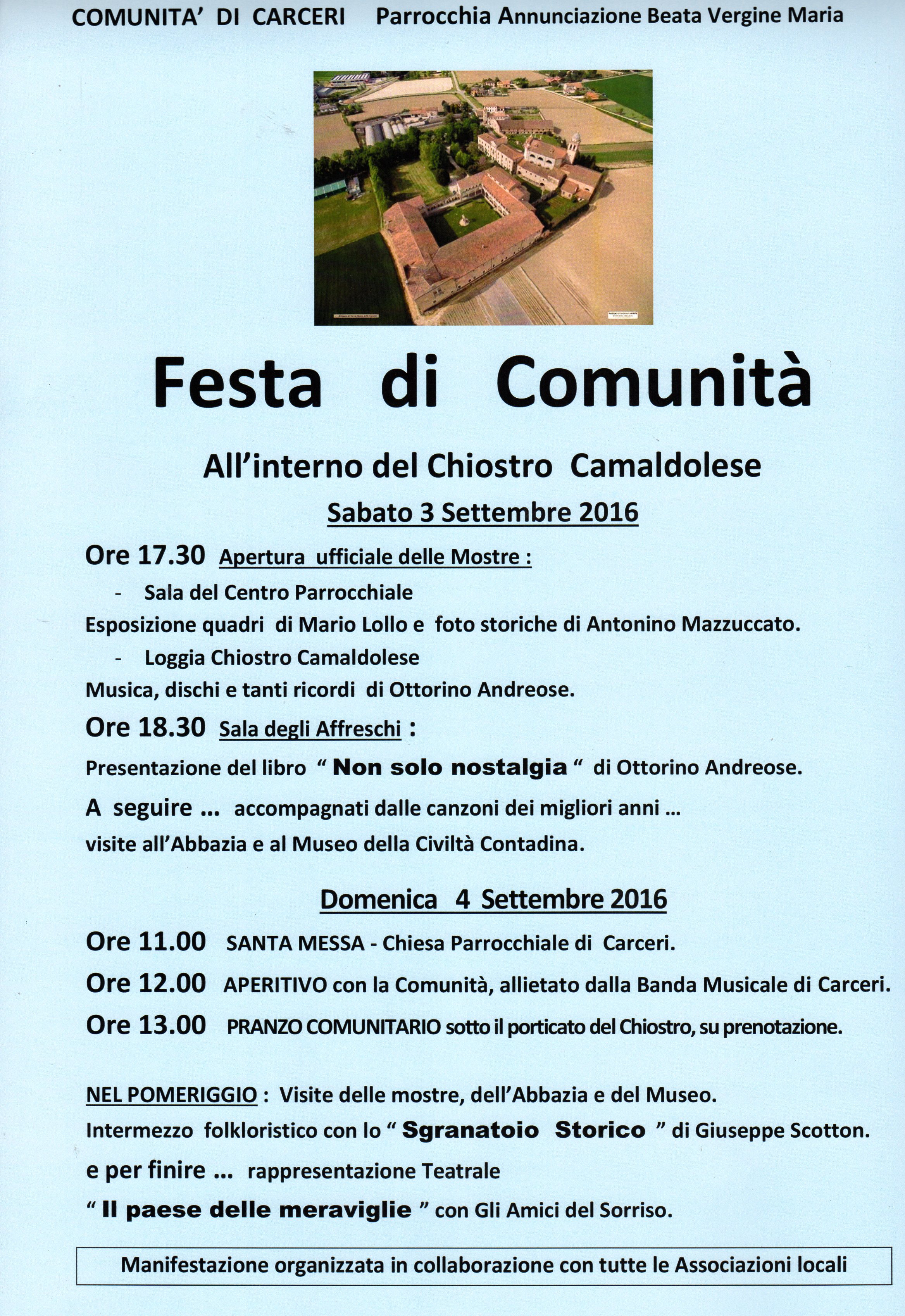 festadicomunità